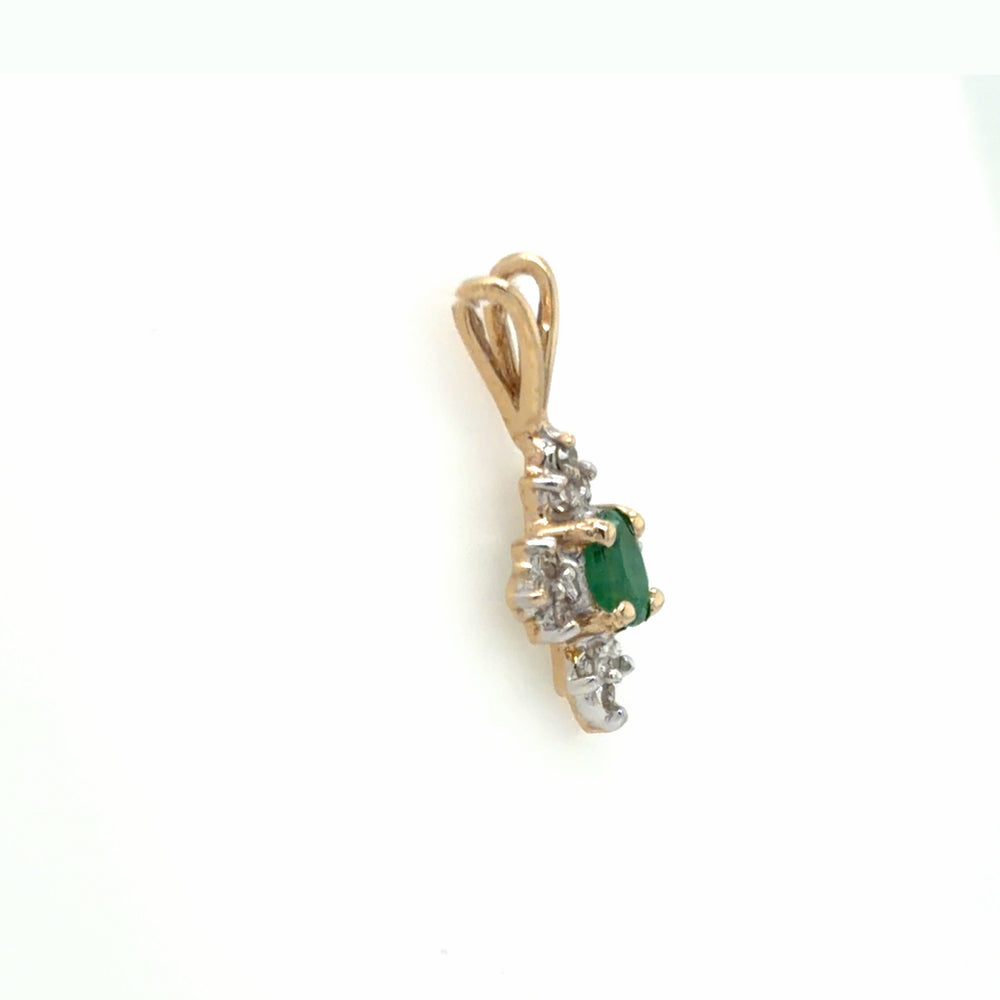 Estate Dainty Emerald Pendant
