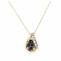 Estate Mystic Topaz Pendant Necklace