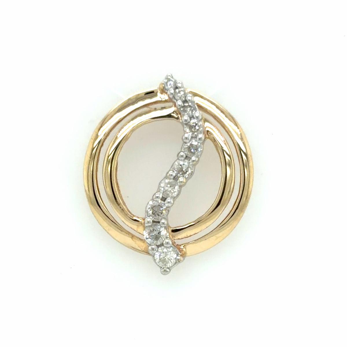 Estate 0.25cttw Diamond Journeys Circle Pendant