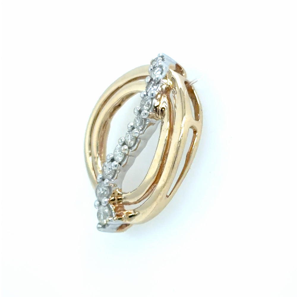 Estate 0.25cttw Diamond Journeys Circle Pendant