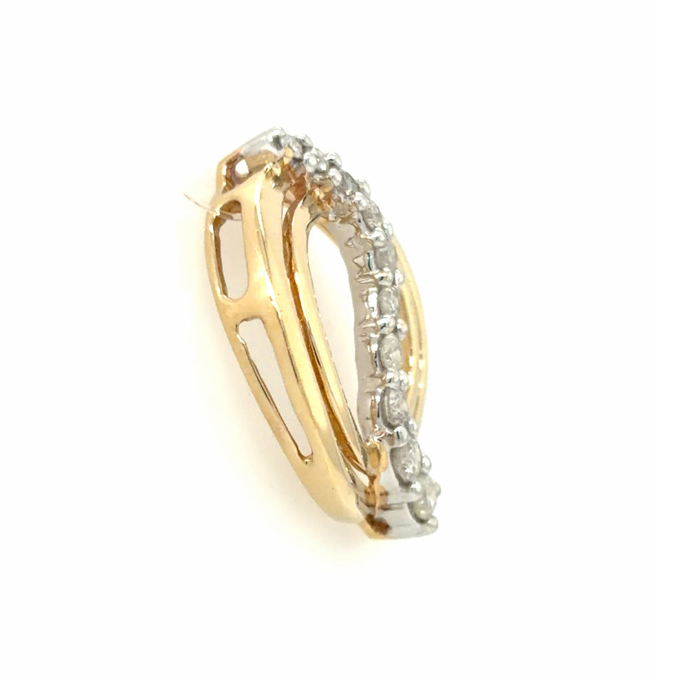 Estate 0.25cttw Diamond Journeys Circle Pendant