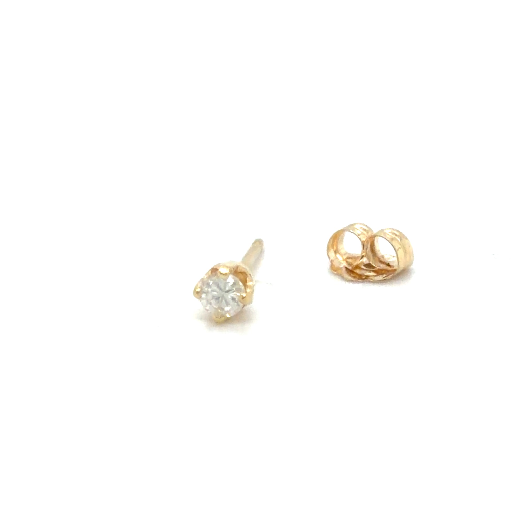 Estate Single Diamond Stud Earring