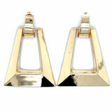 Estate Pair Geometric Door Knocker Earrings