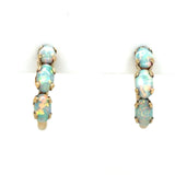 Estate Small Opal Hoops