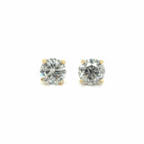 Estate Pair 0.94cttw Diamond Studs