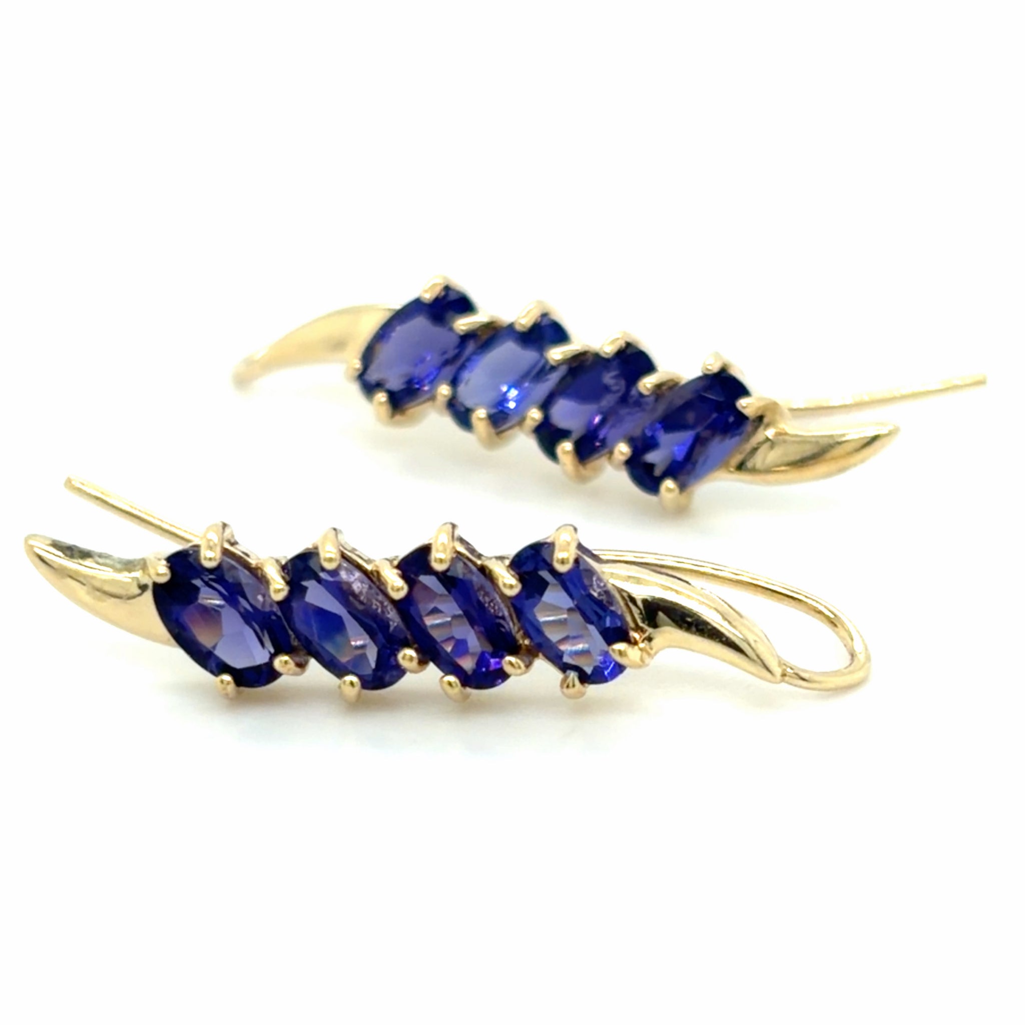 Estate Amethyst Ear Climbers