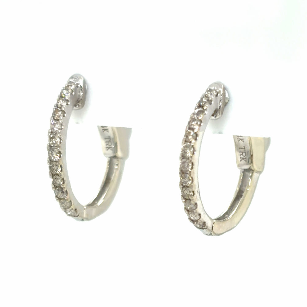 Estate 0.25cttw Diamond Hoops