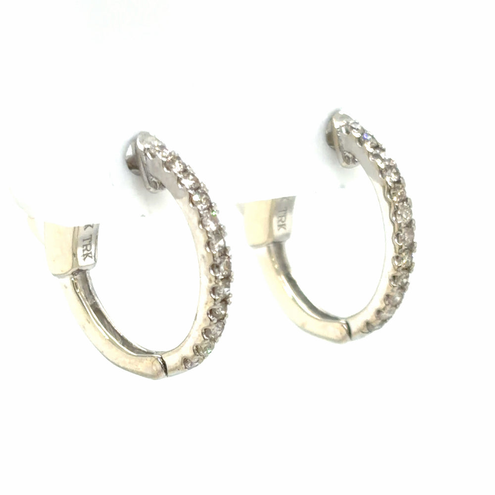 Estate 0.25cttw Diamond Hoops