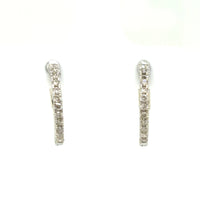 Estate 0.25cttw Diamond Hoops