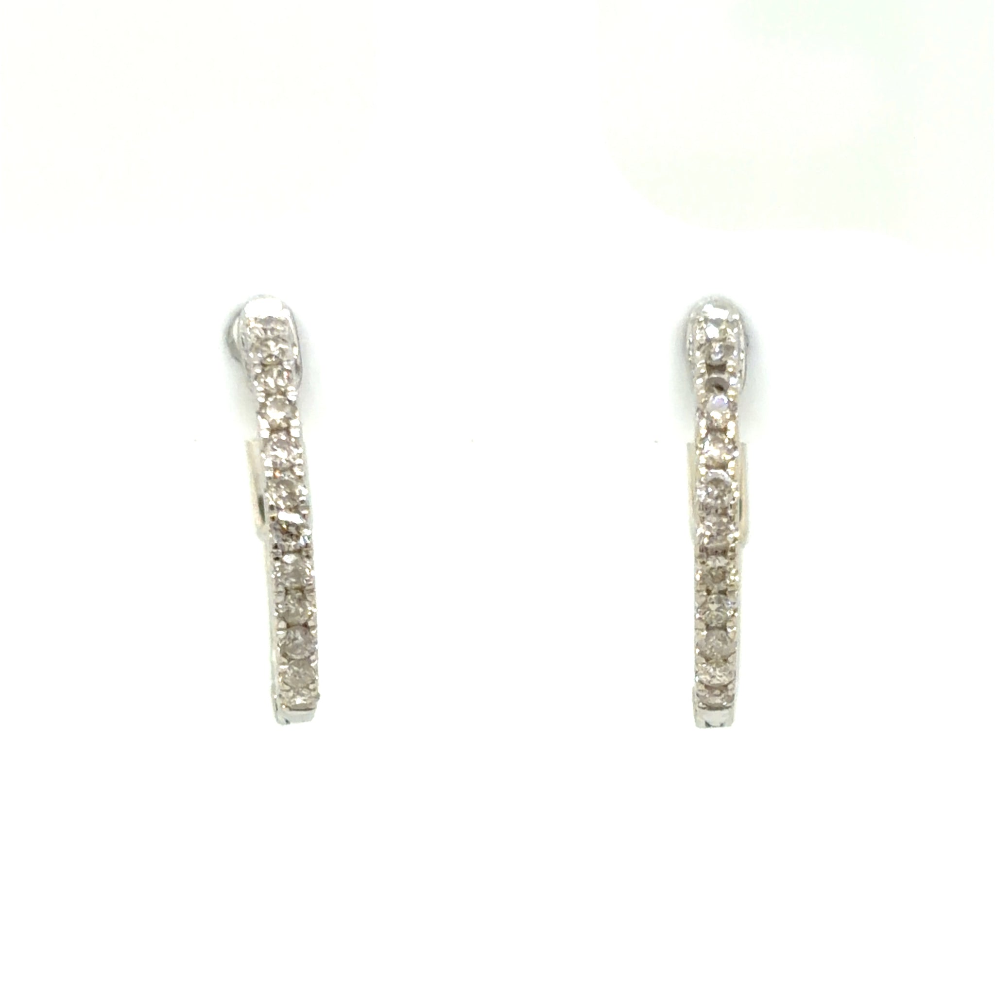 Estate 0.25cttw Diamond Hoops
