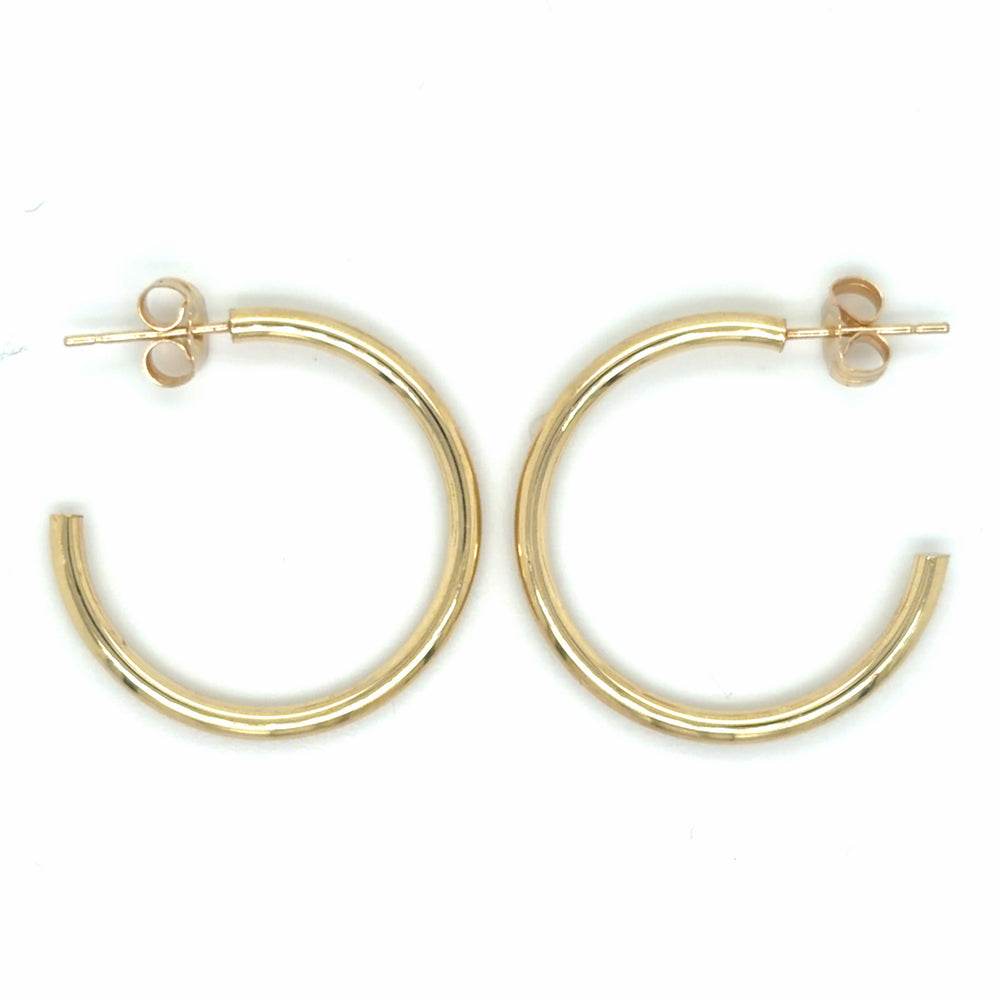 Estate 25x2mm Hoops with Posts & Backs