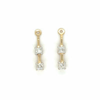 Estate Diamond Drop Earring Jackets
