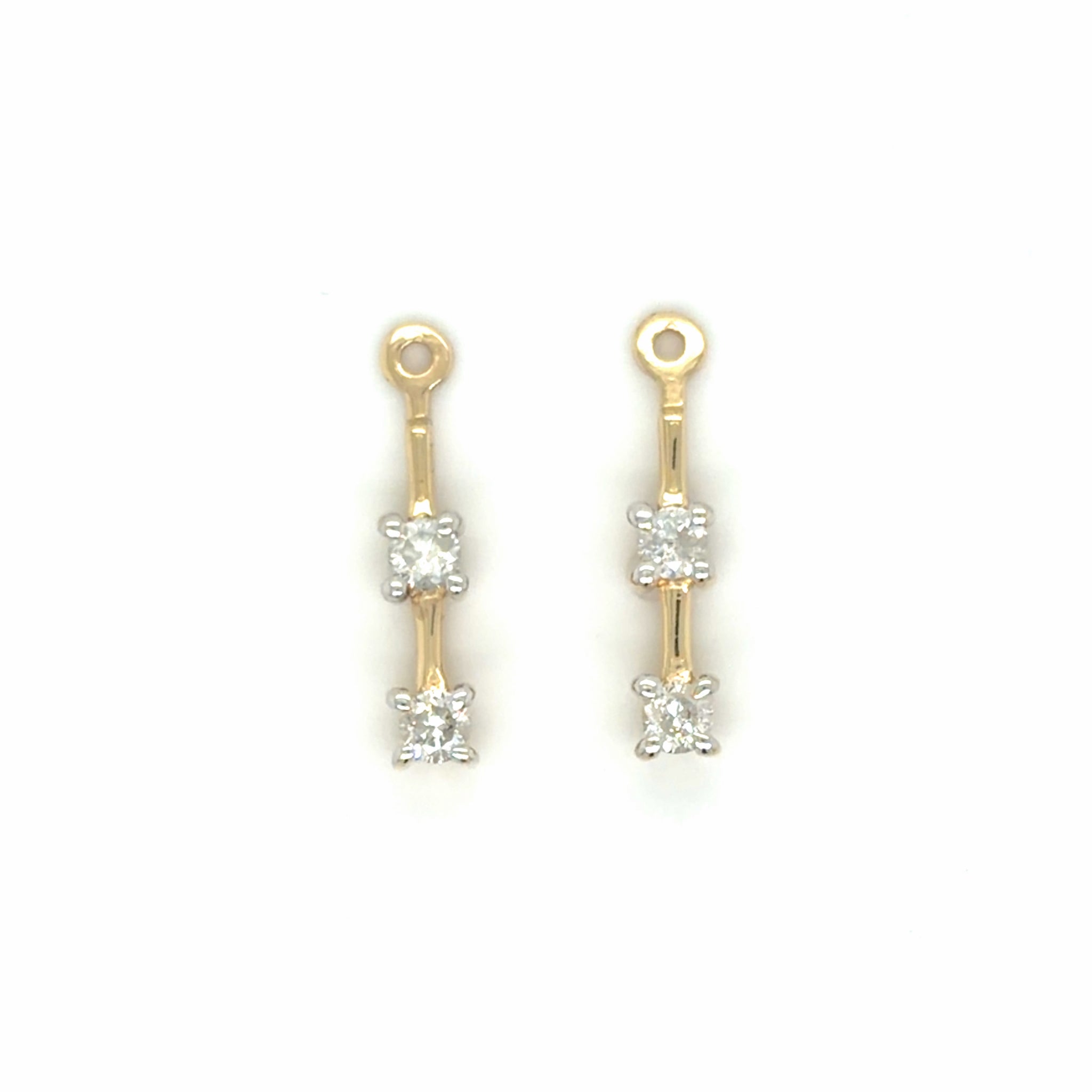 Estate Diamond Drop Earring Jackets