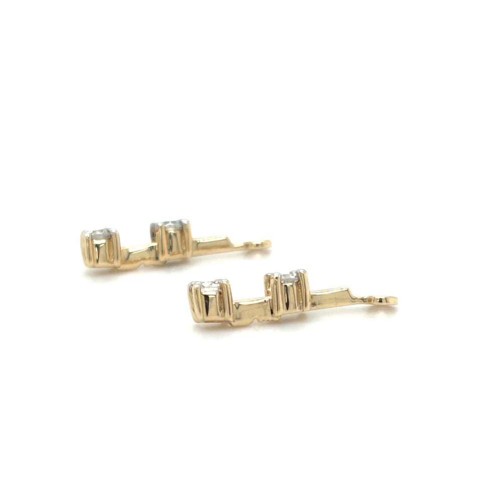 Estate Diamond Drop Earring Jackets