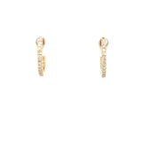 Estate Diamond Huggie Hoops