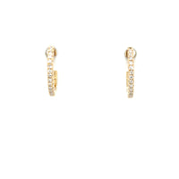 Estate Diamond Huggie Hoops