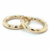 Estate 14K Tube Hoop Earrings