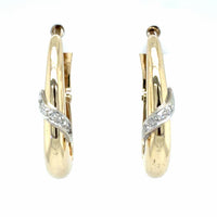 Estate Polished Hoops with Omega Backs