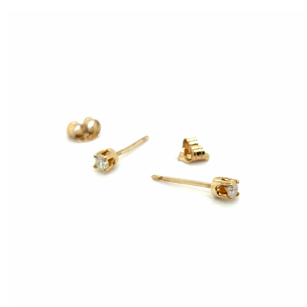 Estate Pair 0.10cttw Diamond Studs