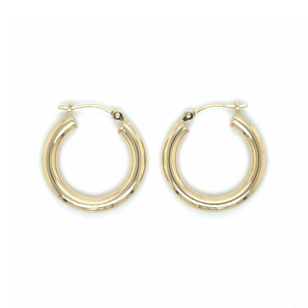 Estate 10x3mm Tube Hoops