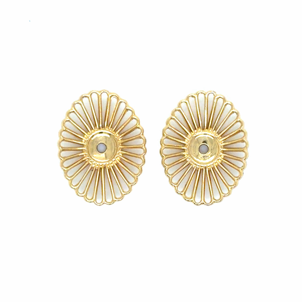 Estate Sunburst Earring Jackets