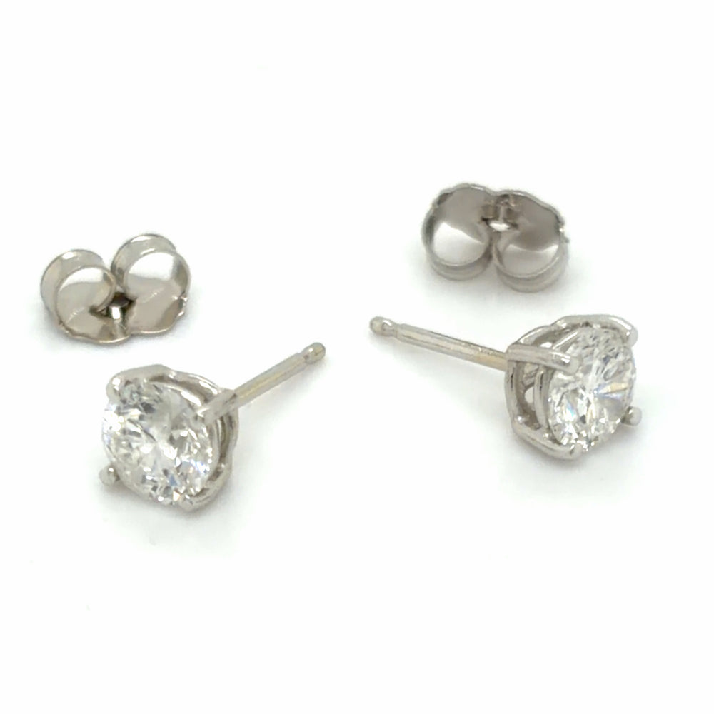 Estate Pair 1.00cttw Dimaond Studs
