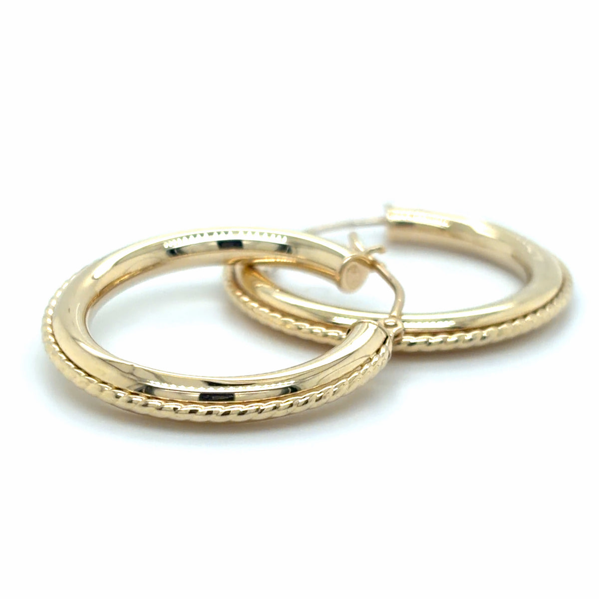 Estate Rope Edge Hoops