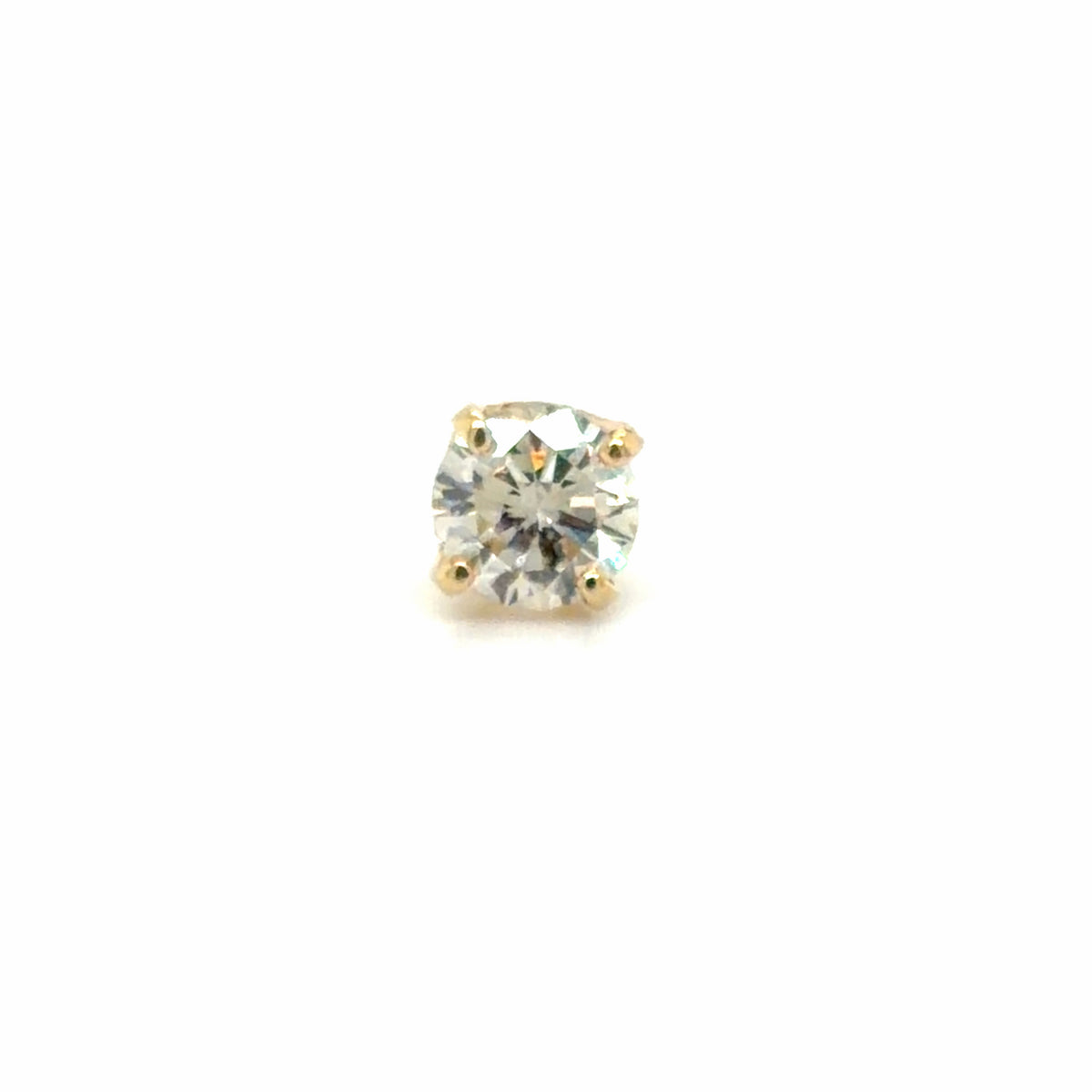 Estate Single 0.38ct Diamond Stud Earring