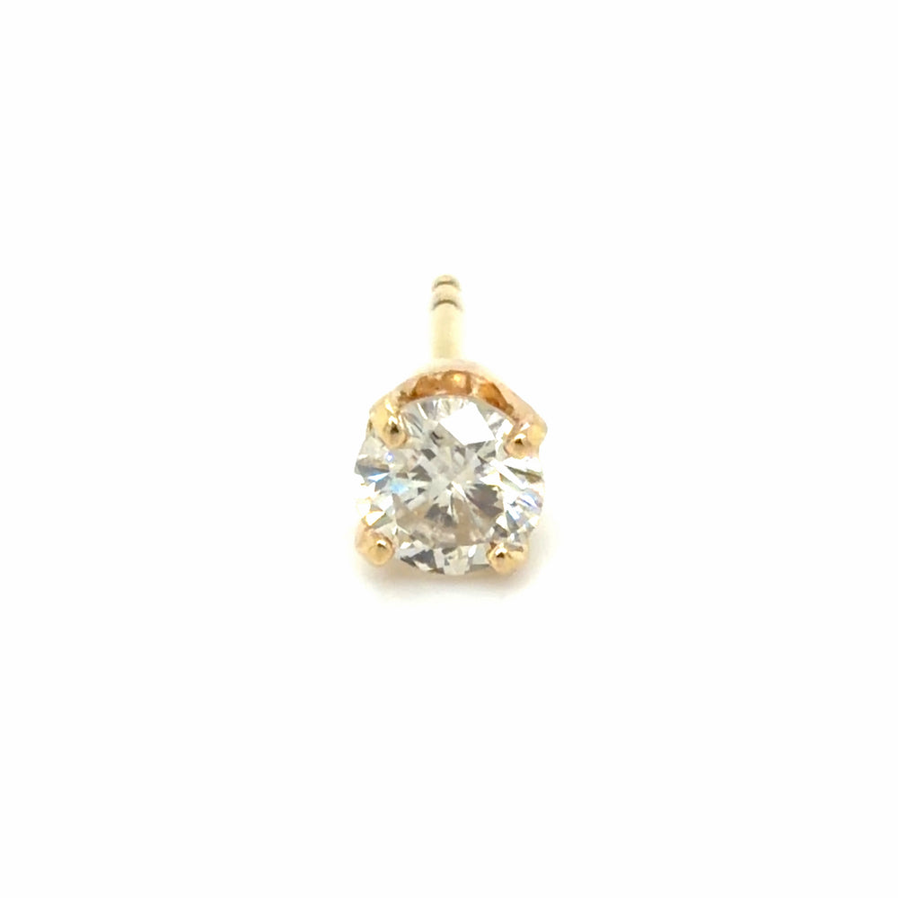 Estate Single 0.38ct Diamond Stud Earring