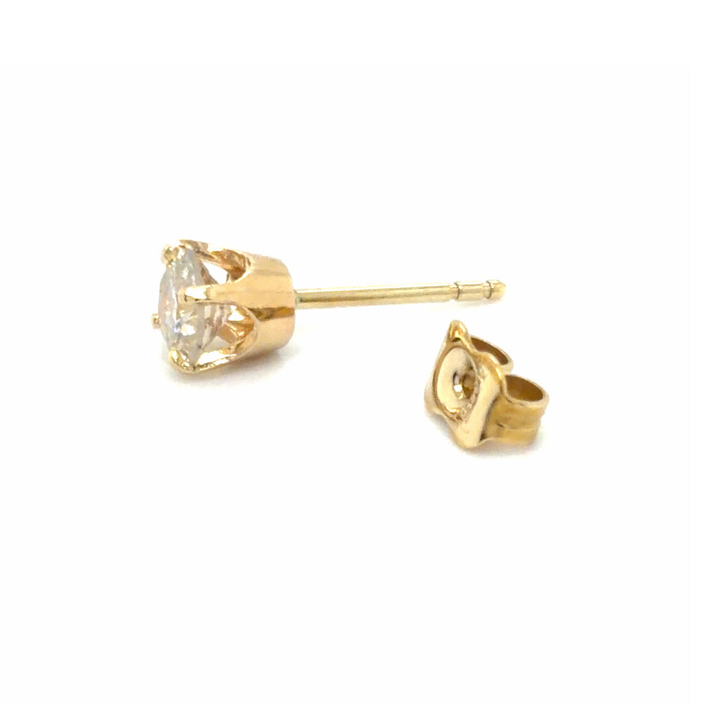 Estate Single 0.38ct Diamond Stud Earring