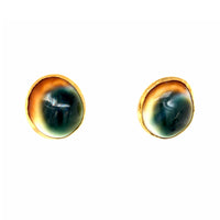 Estate Operculum Shell Earrings