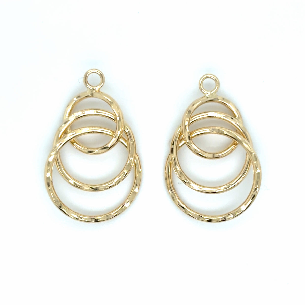 Estate Triple Circle Earring Jackets