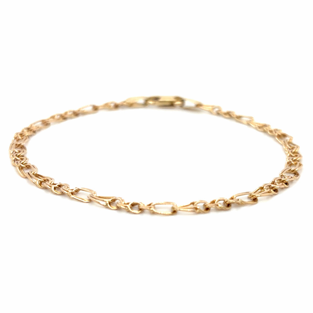 Estate 7.5" Double Figaro Bracelet