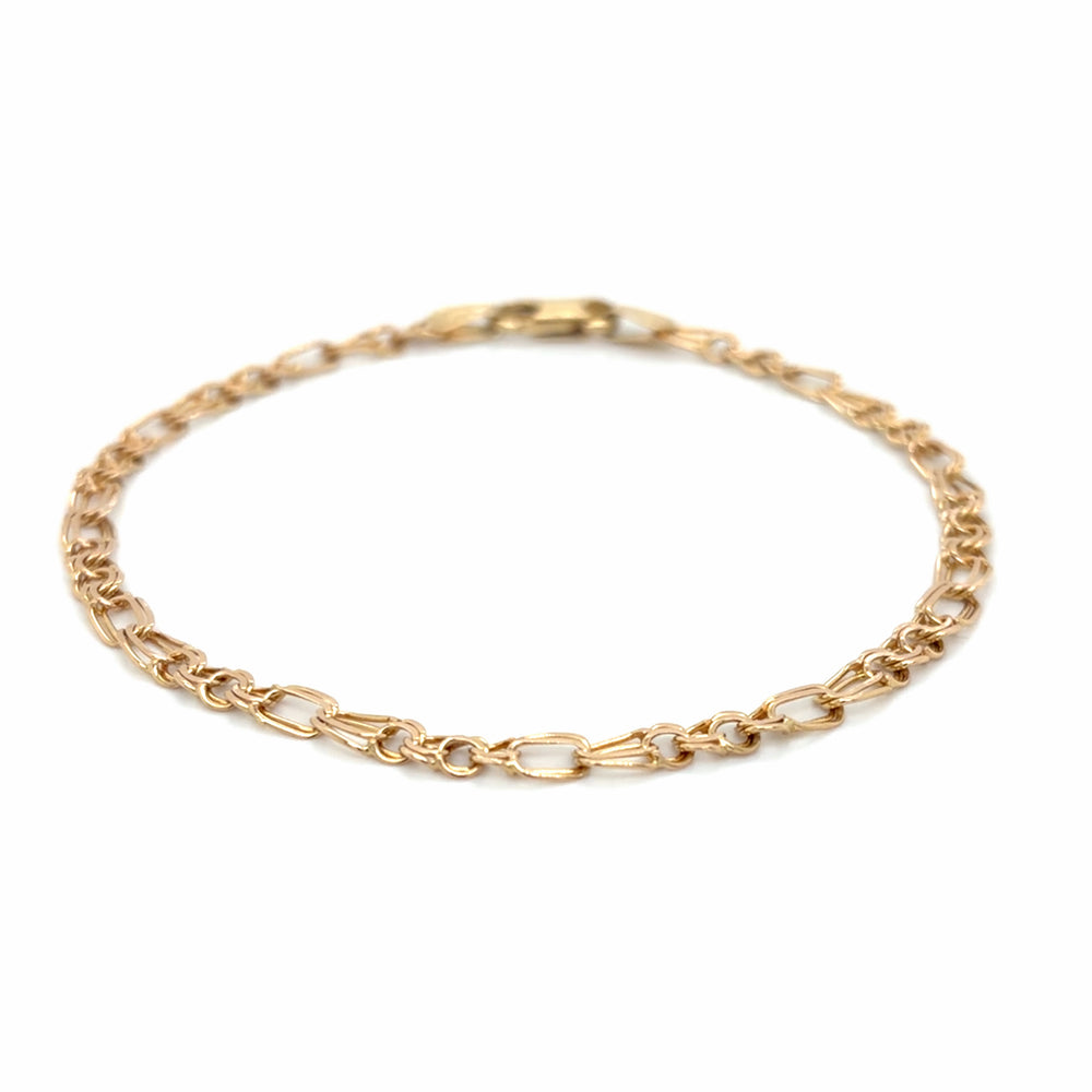 Estate 7.5" Double Figaro Bracelet