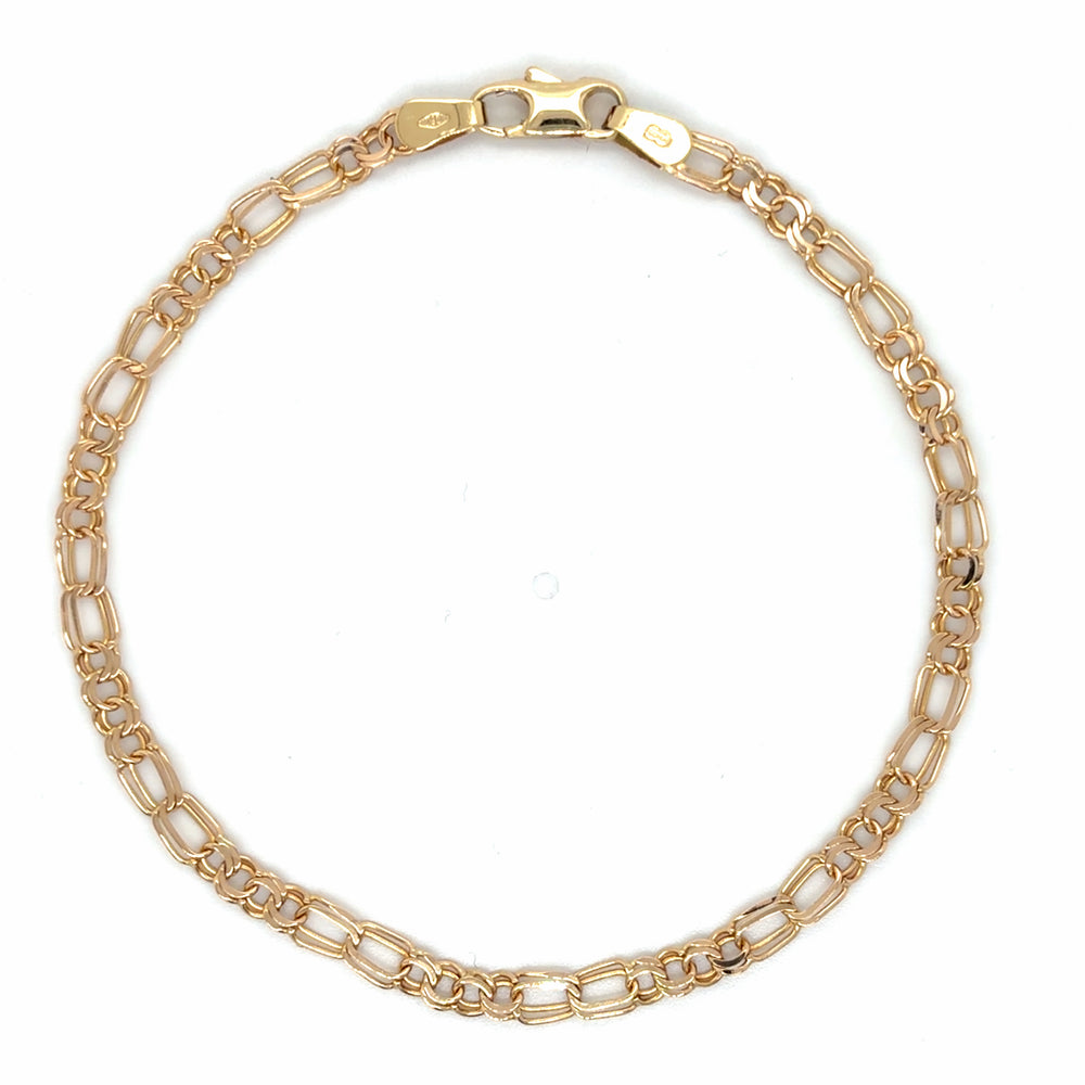 Estate 7.5" Double Figaro Bracelet