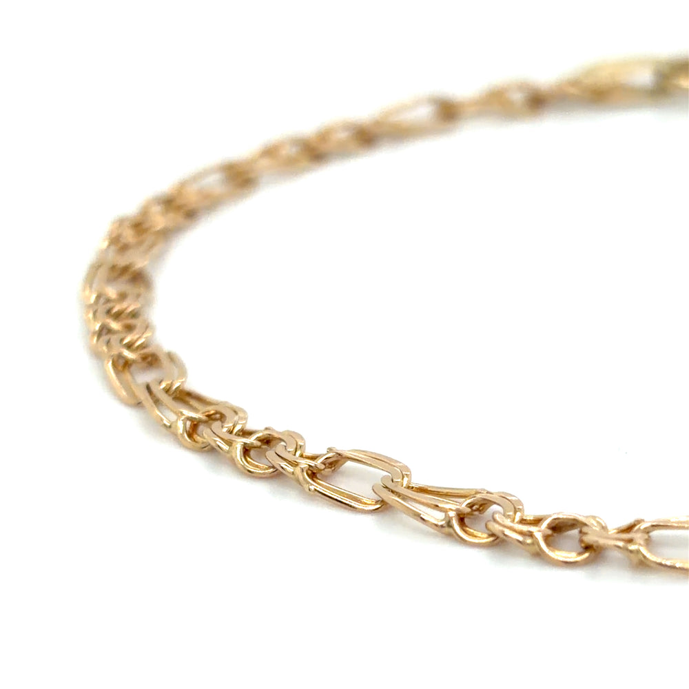 Estate 7.5" Double Figaro Bracelet