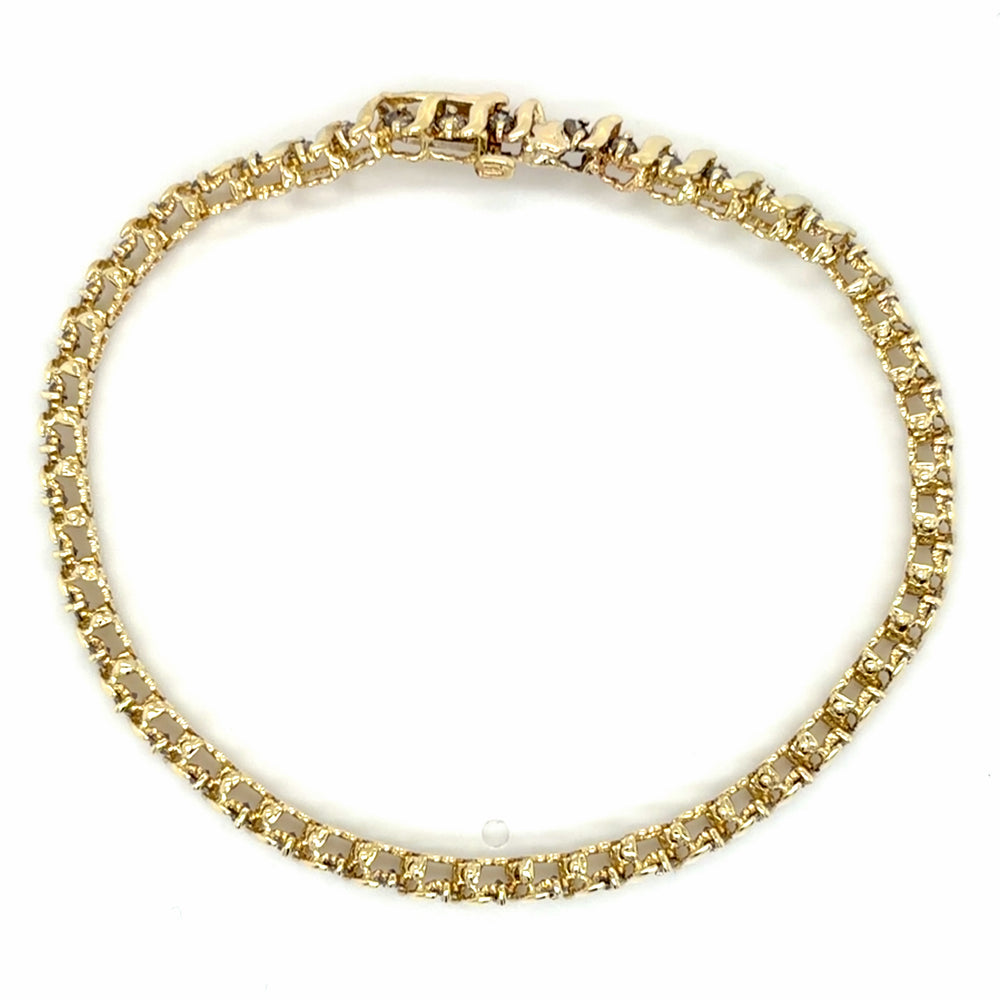 Estate Champagne Diamond Tennis Bracelet