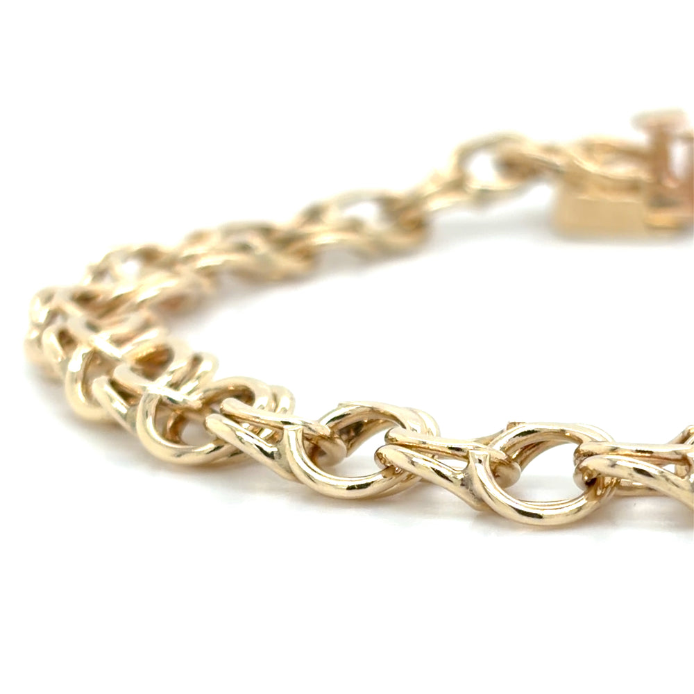Estate 7" Double Link Charm Bracelet