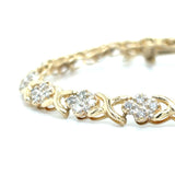 Estate 0.64cttw Diamond X-Link Bracelet