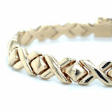 Estate 7" X & O Link Bracelet