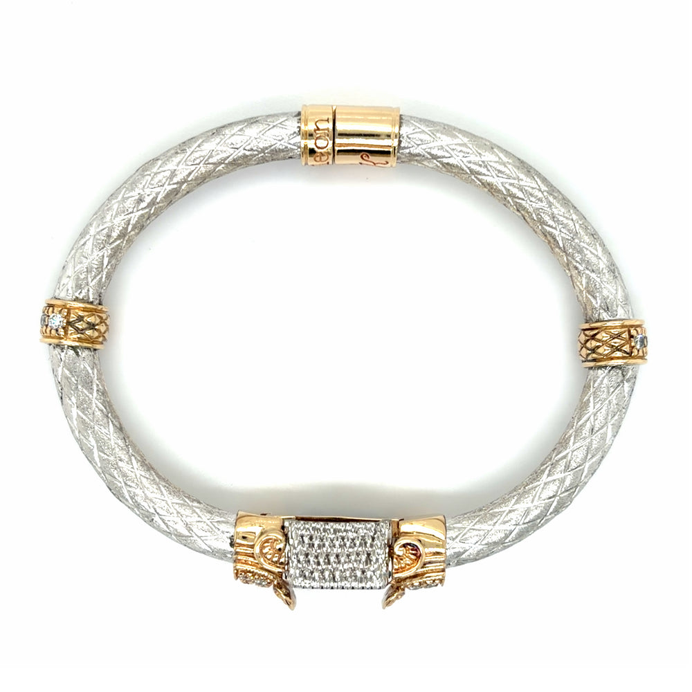 Estate Two-Tone Callisto Bangle Bracelet by Caerleon