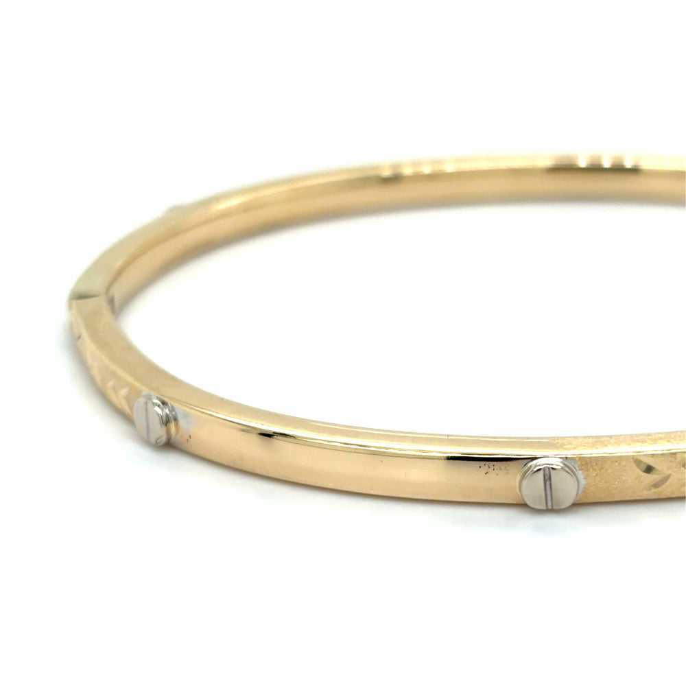 Estate Textured & Polished Bangle