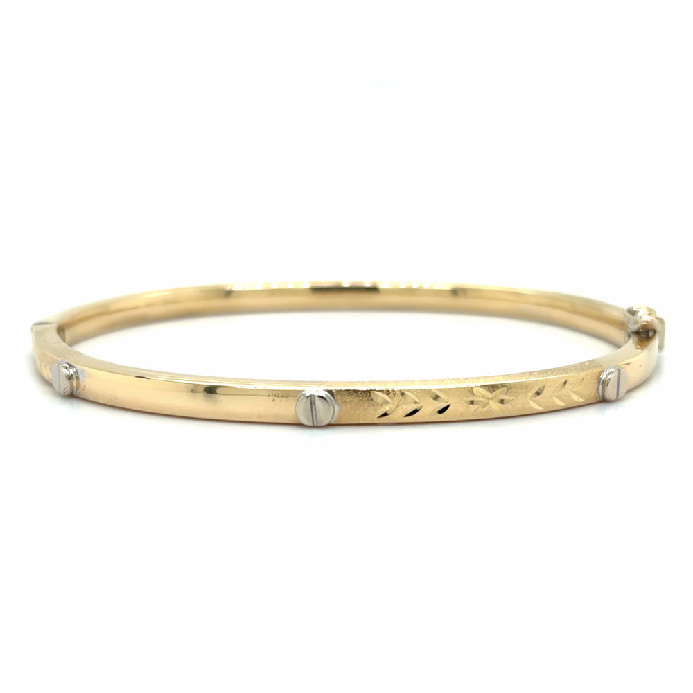 Estate Textured & Polished Bangle