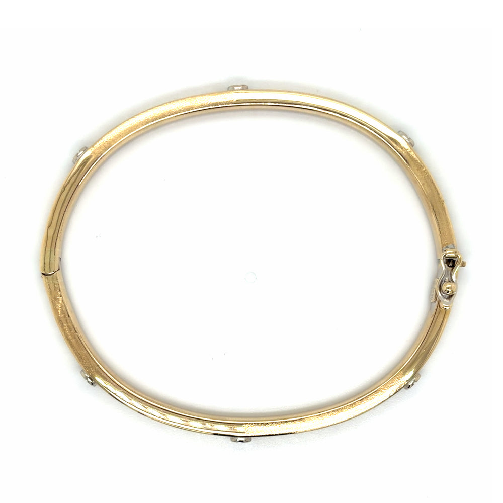 Estate Textured & Polished Bangle