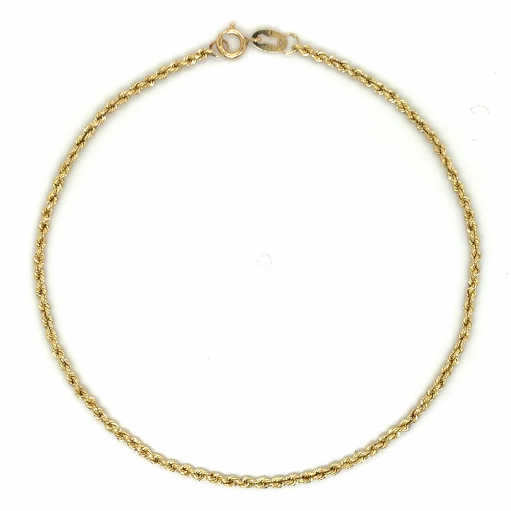 Estate 7" Small Rope Bracelet