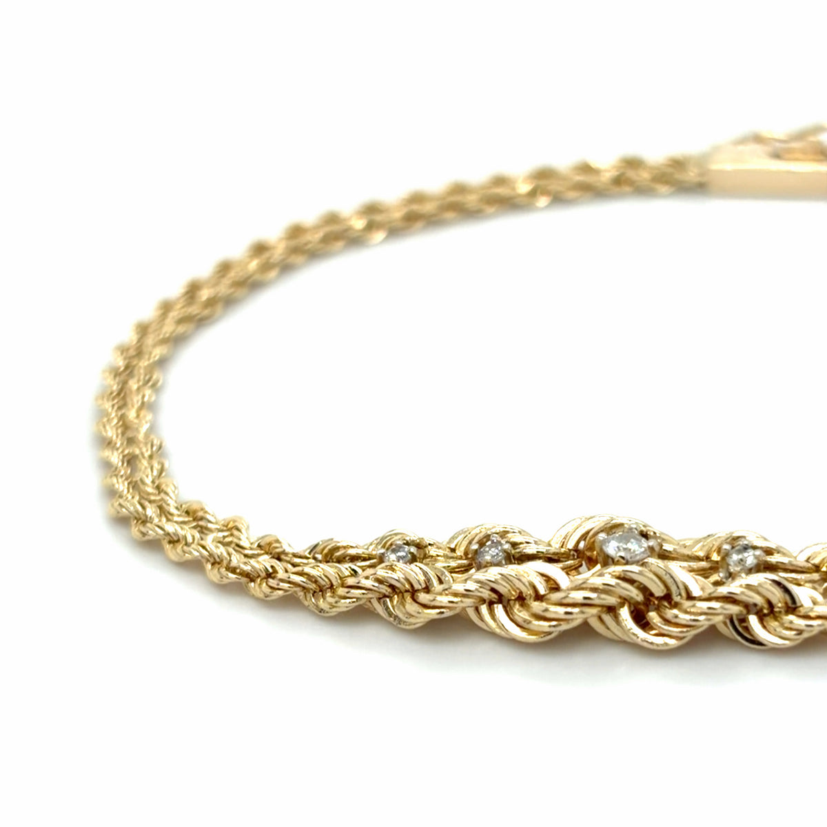 Estate 7" Graduated Rope Bracelet