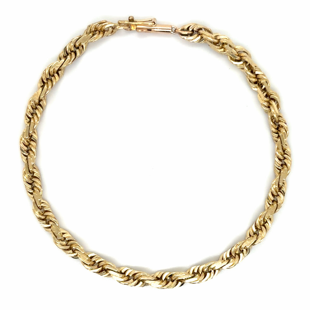 Estate 7.5" Solid Rope Bracelet