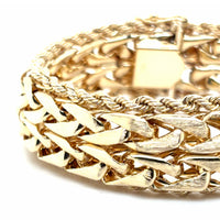 Estate 20mm Fancy Link Statement Bracelet