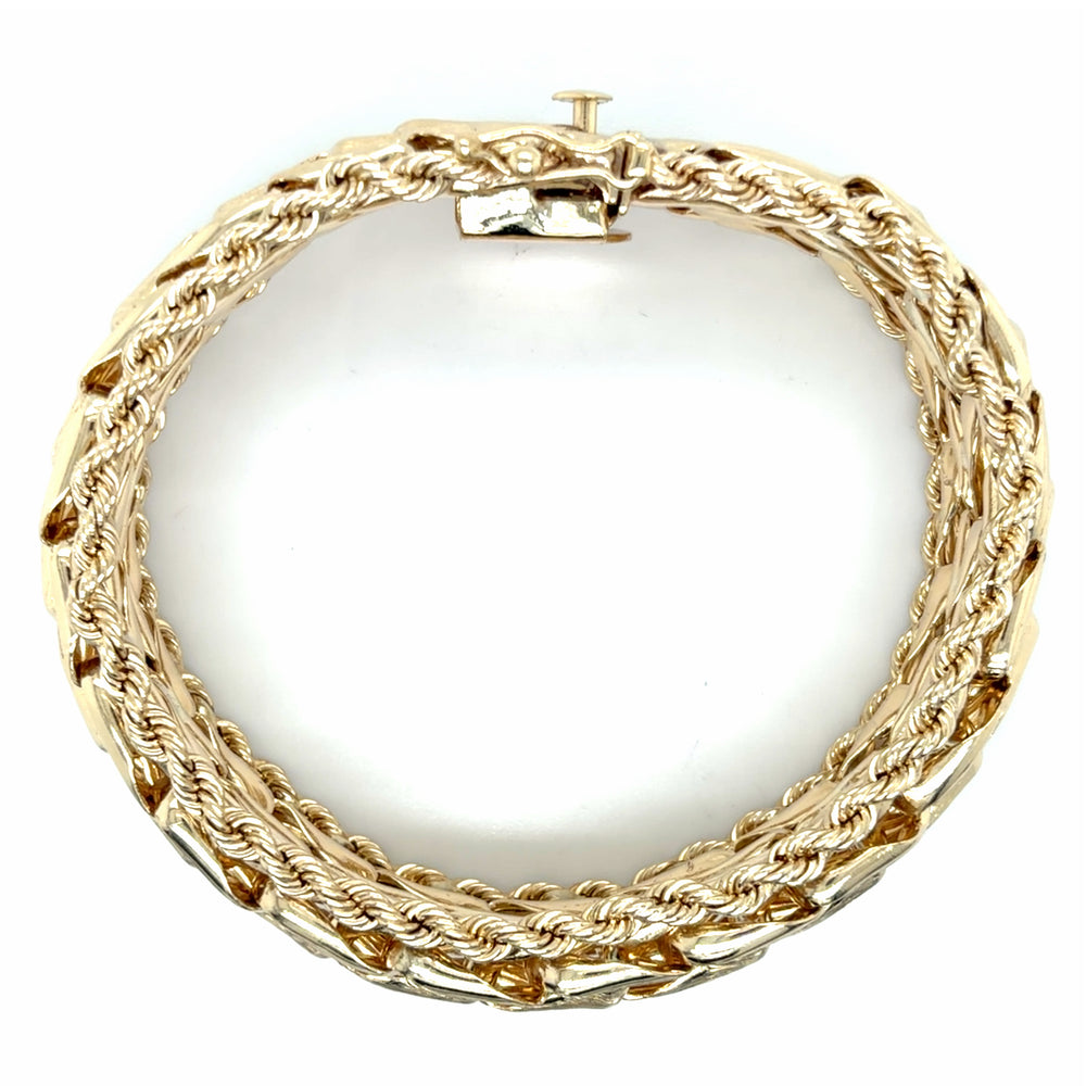 Estate 20mm Fancy Link Statement Bracelet