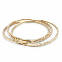 Estate Triple Interlocking Hammered Bangles